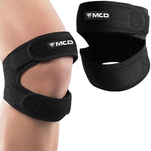 MCD Patella Knee Brace for Women & Men 1 Pc Adjustable Patellar Tendon Strap Neoprene Knee Support Brace for Arthritis Running & Basketball Rodilleras para Dolor de Rodillas Patella Stabilizer Knee Brace