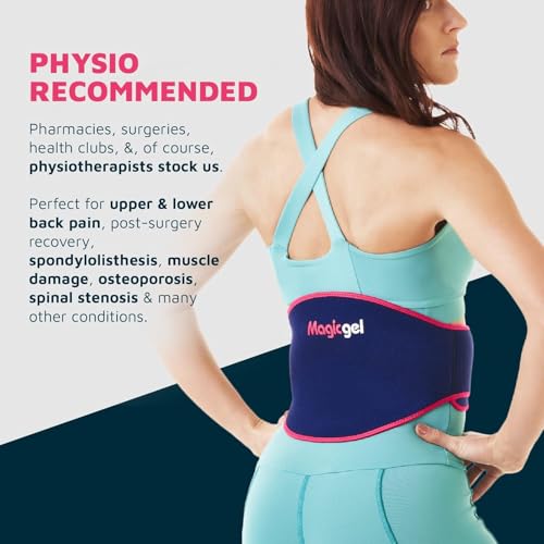Magic Gel Ice Pack for Back Pain Relief | 1 Pack Reusable Lower Back Wrap for Hot or Cold Therapy | Relief for Lower Lumbar, Sciatic Nerve, Herniated or Degenerative Disc, Coccyx, Tailbone Pain - style: Back Gel Pack - 1 Pack