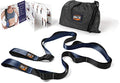 Brazyn Mobility Stretching Strap | Multi-Functional 12-Loop Strap for Stretching, Yoga, Physical Therapy, Pilates, Dance and Gymnastics - color: Navy