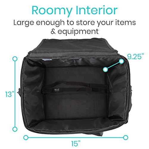 Vive Travel Bag for Ice Therapy Machine - Fits Polar Active, Ossur Cold - color: Black