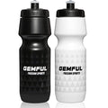 GEMFUL Water Bottle Biking BPA Free 24 Ounce 2 Pack - color: Black+White