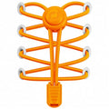 RJ-Sport Tieless Elastic Shoe Laces for Adults and Kids - color: Number 010 - Orange