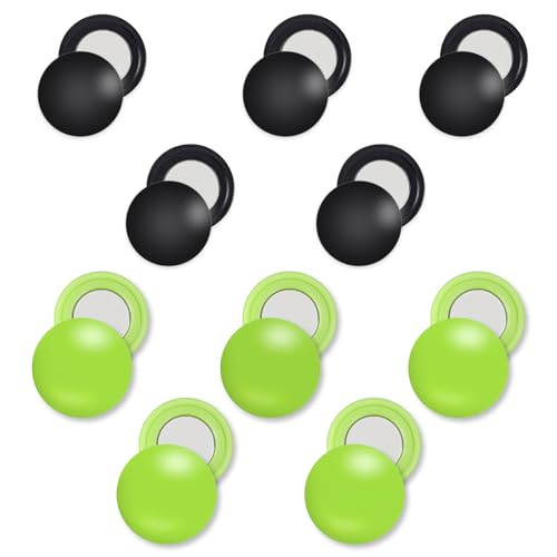 BOXOB 10 Pairs Magnetic Race Bib Clips (Black & Grass Green) - color: Black+Grass Green