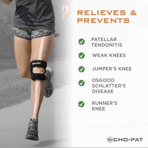 Cho-Pat Dual Action Knee Support Strap for Tendonitis & Knee Pain, Small - size: Small