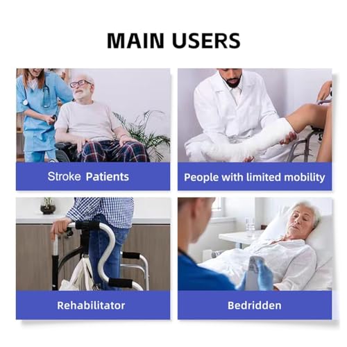 Stretch Bands for Exercise – Leg Stretching Strap for Physical Therapy, Hands-Free/Manual Options for Elderly Rehabilitation Bedridden Patients Lower Limb Myasthenia Surgery Recovery (2 Feet) - color: 2 Feet
