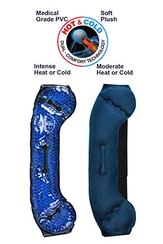 Headache Ice Pack for Migraine, Sinus, Dental Pain, TMJ Relief | Cooling Gel Eye Mask | Medical Grade Hot Cold Pack | Soft Plush Pain Relief Gel Headache Headband | Heatable Neck Wrap + Warm Compress - style: Head, Face, Jaw, Neck, Sinus Hot and Cold Ice