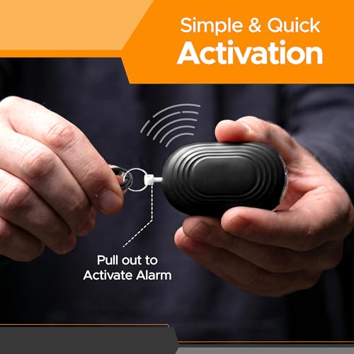 FURY Personal Safety Alarm for Women, 120DB, Black - color: Black
