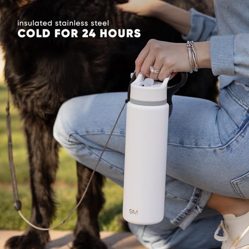 Simple Modern Insulated Water Bottle with Straw | 18oz | Ombré - color: Ombre: Violet Dreams (Pack of 1), style: 18oz