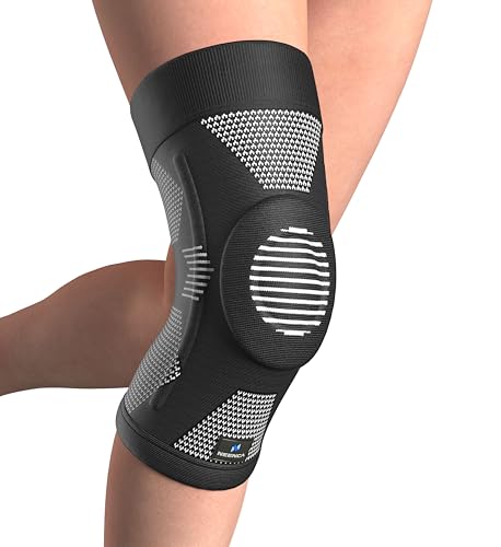 NEENCA Upgraded Thin Knee Brace for Women/Men, Compression Knee Support with Gel Pad & Spring Stabilizers. Knee Sleeve for Meniscus Tear, ACL, PCL, Arthritis, Joint Pain Relief, Runner, Workout, Sport - size: X-Large