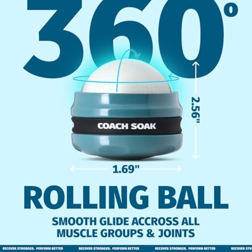 Coach Soak Massage Roller Ball - Hot & Cold Stainless Steel Cryo Ball