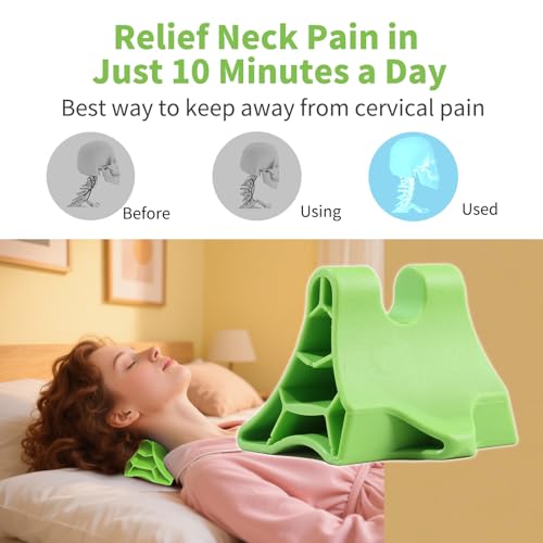 Trigger Point Massage Tool, Handheld Deep Tissue Manual Massager for Neck, Back, Shoulders & Feet, 3-Edge Pressure Point Design, Portable (Green)