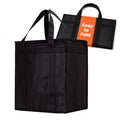 NZ home Insulated Food Delivery Bag, Grocery Cooler & Catering Tote - color: Black, size: Medium