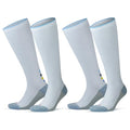 GoWith 20-30 mmHg Unisex Knee High Compression Rayon Bamboo Socks, 2 Pairs - color: White - 2 Pairs, size: Medium