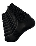 SIXDAYSOX Ankle Socks for Women Thin Breathable Cotton No Show Socks Womens - color: 5 Pairs-black, size: 9-11