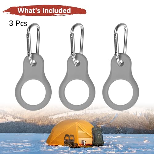 Water Bottle Hanging Buckle Clip - Water Cup Holder for Bike & Portable Secure Bottle Holder - color: Grey