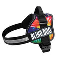 Doggie Stylz Blind Dog Harness, No Pull, Adjustable - color: Tie Dye, size: Girth 14-18"