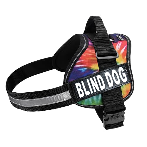 Doggie Stylz Blind Dog Harness - color: Tie Dye, size: Girth 24-31"