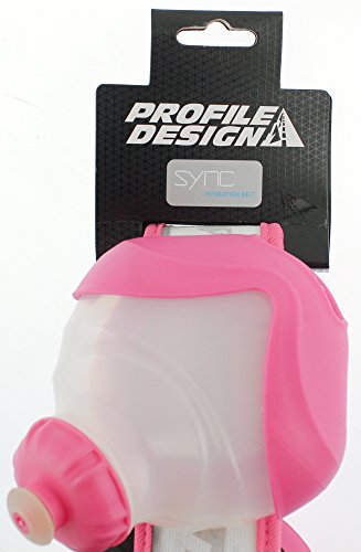 Profile Design Sync Hydration System 2 Bottle Belt - color: White/Pink, size: Large