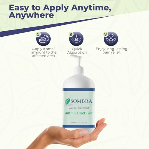 Sombra Warm Pain Relief 32 oz Pump for Arthritis, Back Pain & Pre-Exercise - size: 32 Ounce (Pack of 1)