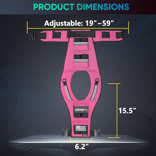 APEXUP Weighted Vest Men, Adjustable Weight Vest for Running - color: Pink, size: With Weights-20lbs