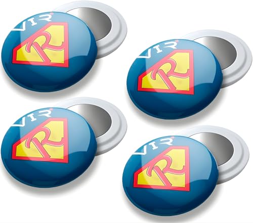 4 Race Bib Magnets for Runners, Race Bib Clips, No Pins, Super Runner - color: Super Runner