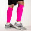 OS1st Calf Compression Sleeves for Men & Women relieves shin splints, leg fatigue and reduces recovery time - color: Pink, size: Small