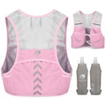Hydration Running Vest with 2pcs 500ml/17oz Water Bottles, M/L - color: Pink, size: M: 27.6" - 43.3"