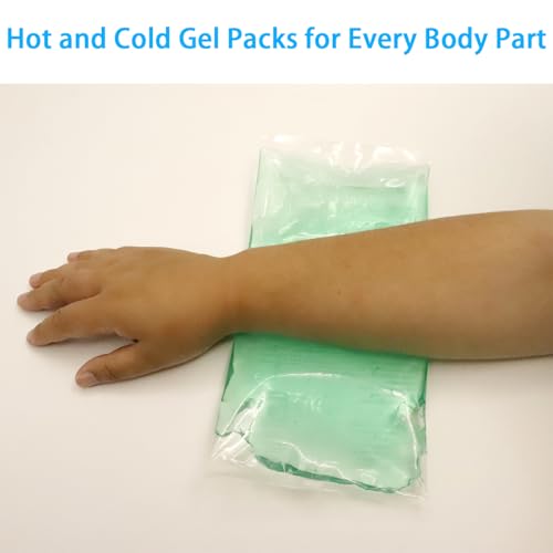 Gel Ice Packs, Teal 2 Pack, 10×5 inch (28×13cm)