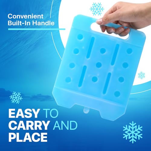 4 Pack Reusable Extra Large Ice Packs for Cooler, Long Lasting Freezer Packs for Camping, Beach, and Road Trips, Cooler Ice Packs BPA-Free Non-Toxic, 10.28"x 7.80" - size: Large 4-pack