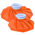 Ice Bags Ice Packs for Injuries,Reusable Ice Bags refillable Ice Pack Hot Water Bottle Hot Water Bag for Knee Head Hand Face Pain Relief,Hot Cold Compress,2Packs(9”&11”) Orange - size: 9" & 11", style: Orange