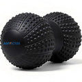 8 Inch Large Peanut Massage Ball Roller for Large Muscle Groups, Deep Tissue Double Massage Ball for Neck,Back,Leg,Low Back,Peanut Myofascia Release Ball for Muscle Knots&Physical Therapy - color: Black