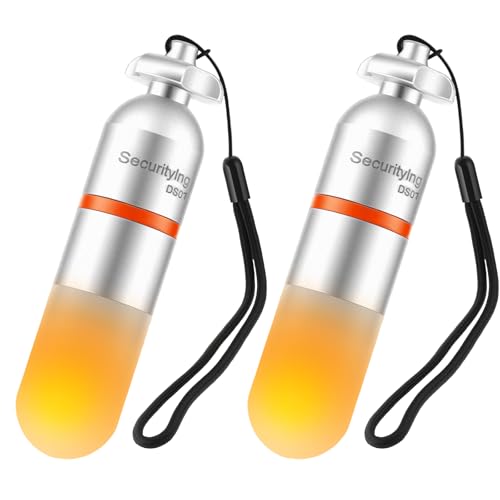 SecurityIng 2 Pcs Scuba Dive Strobe Signal Light, 2 Modes -Yellow - color: Yellow