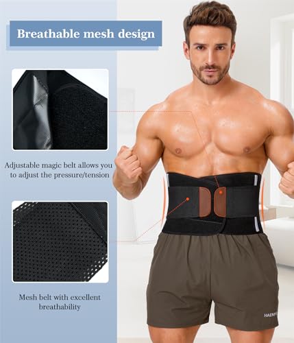 TAILONG Neoprene Waist Trimmer Ab Belt for Men Waist Trainer for Women Corset Slimming Body Shaper Workout Sauna Sweat Band - size: 3X-Large