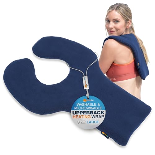 SunnyBay Weighted Heating Pad, Shoulder and Upper Back Wrap, Large, Navy - size: Large (Pack of 1)