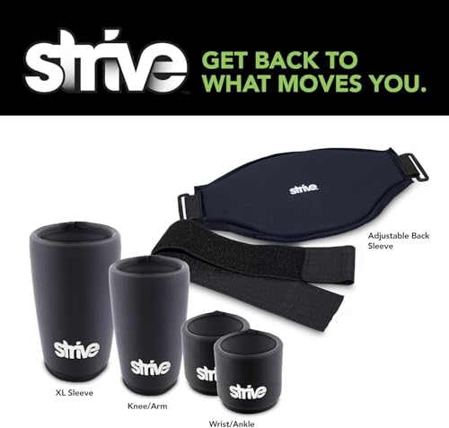 Strive Wrist/Ankle Sleeve, Hot & Cold Therapy, Gel Compression, 2-Pack - size: Small Wrist/Ankle