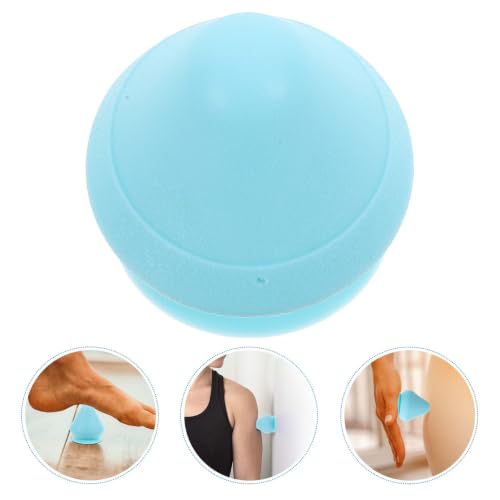 Portable Silicone Muscle Massage Ball with Suction Base for Neck Shoulder Back and Waist Relief Self-myofascial Release Tool for Deep Tissue Relaxation and Muscle Tension Release