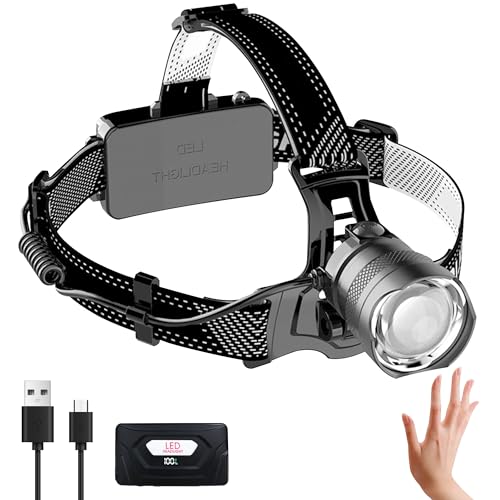 Headlamp Rechargeable, 120,000LM Super Bright LED Head Lamp Flashlight
