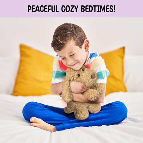 Goldendoodle Poodle Dog Microwavable Stuffed Animal – 1.5 lb Unscented Heating Pad Plush, Soft Cozy Golden Doodle Puppy Toy for Relaxation and Comfort, Gift for Women, Girls, Adults & Kids, Happy Fuel - color: Poodle Dog