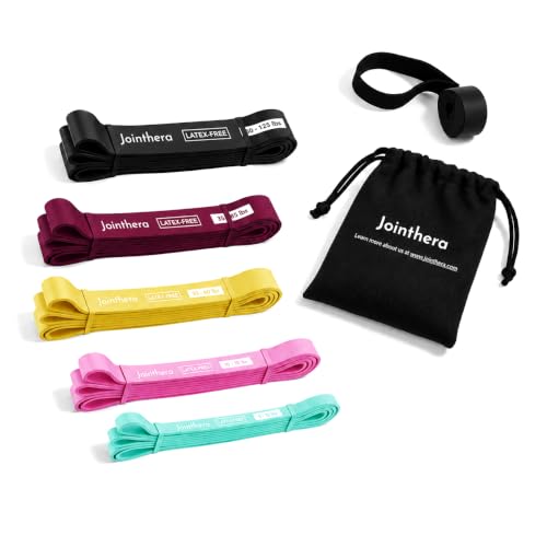 Latex Free Pull Up Assistance Resistance Bands - Set of 5