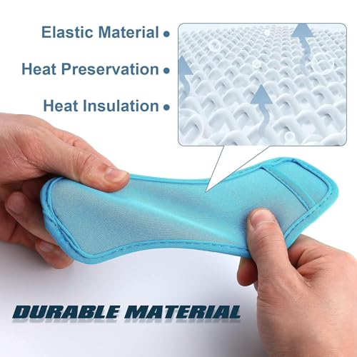 JANYUN 24 Pack Ice Pop Sleeves Popsicle Bags Antifreezing Ice Pop Holder - color: Blue