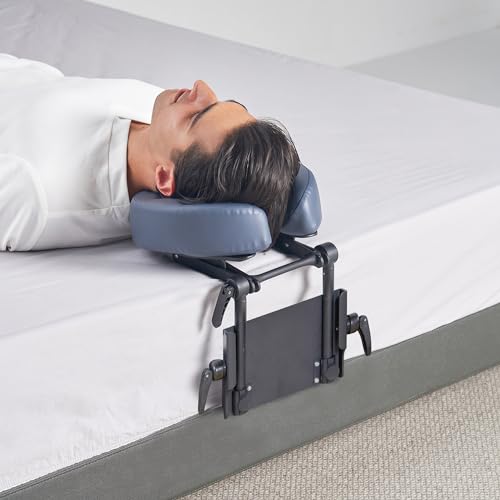 Master Massage Desktop Face Cradle Massage Kit – Table & Desk Top Face Pillow Support –Foldable Adjustable Head Rest Cushion Cradle - Massage Kit, Siesta Artifact, Eye Surgery Recovery, Royal Blue - color: Royal Blue