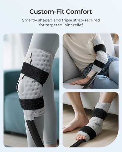 Ice Machine for Knee After Surgery, Cold Therapy Machine, 12H Cooling, 14 Quart Tank, 30dB Quiet Pump, Remote Control, 6.2FT Long Hose, Cryotherapy System for Knee/Ankle/Elbow