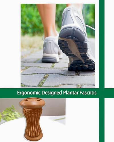 ChiFit Manual Foot Massager Roller for Plantar Fasciitis Relief, Portable Deep Tissue Muscle Massage Roller for Foot Arch and Heel Pain, Effective Reflexology Tool Relax The Nerves (Chocolate) - color: Chocolate