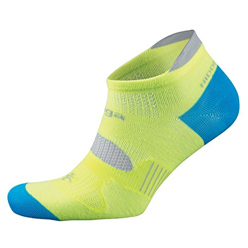 Balega Unisex Adult Hidden Dry Moisture Wicking Performance No Show Athletic Running Socks (1 Pair) - color: Neon Yellow, size: Small