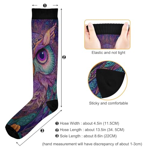 Wusikd Cute Penguin Compression Socks for Women and Men Circulation Long Socks for Athletic Running 1 - color: Multi 28