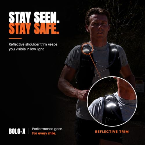 BOLO-X No-Bounce Running Vest with Water Bladder for Men & Women
