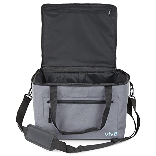 Vive Travel Bag for Ice Therapy Machine - Fits Polar Active, Ossur Cold - color: Gray