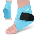 REVIX Ankle Ice Pack Wrap for Plantar Fasciitis & Foot Pain Relief - style: Blue-1 Pack