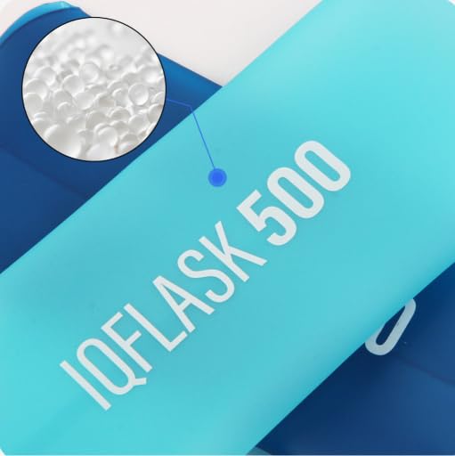 500ml TPU Soft Flask, Collapsible Water Bottle for Running Vest Hydration Pack, 1 Pack (Dark Blue) - color: Dark blue
