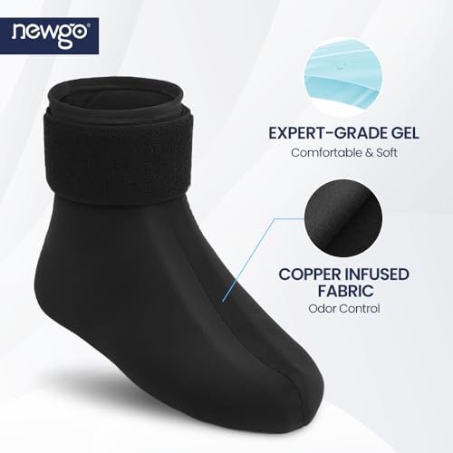 NEWGO Bundle of Foot Ice Pack and Formfitting Sock Achilles Tendon